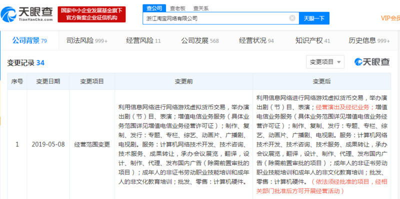 淘寶入局文娛產(chǎn)業(yè) 新增經(jīng)營演出及經(jīng)紀業(yè)務背后的戰(zhàn)略布局